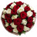 bouquet of red and white roses. Uruguay