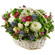 basket of chrysanthemums and roses. Uruguay